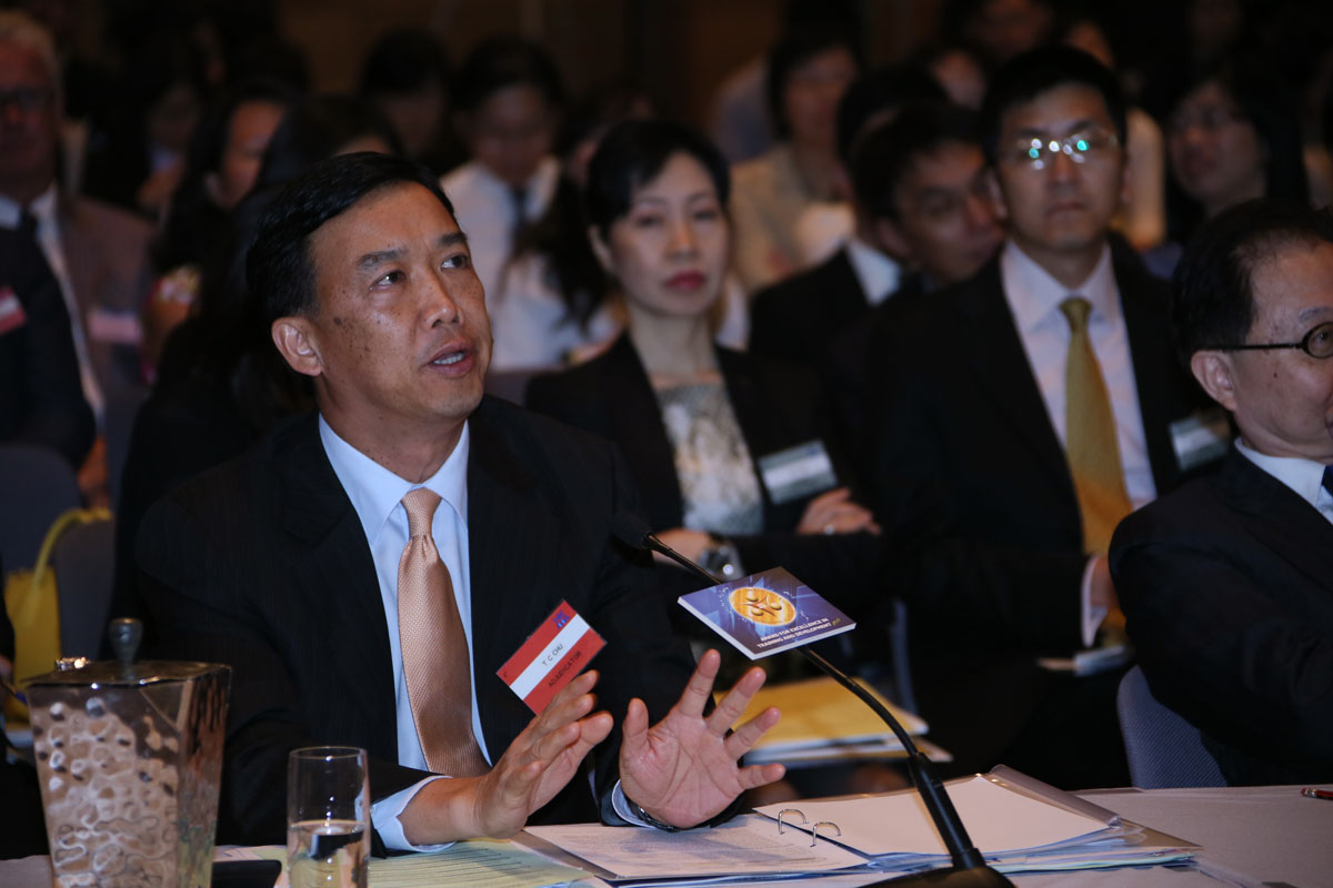 Mr TC Chu, Managing Director of Hip Hing Construction, shares his view with participating companies
